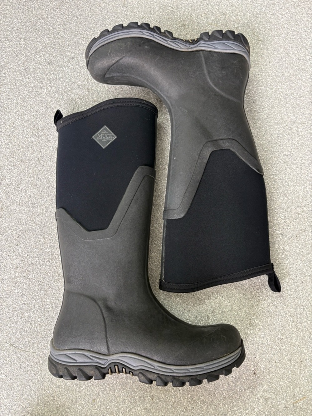 Muck Boot Women's Black Neoprene Waterproof Tall Boots size 10